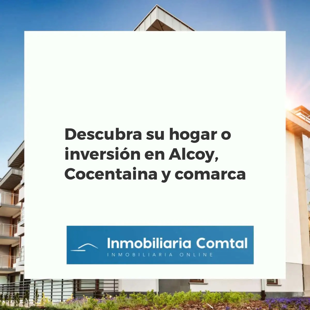 Vista panorámica de Alcoy y Cocentaina, mostrando la integración de urbanismo y naturaleza, ideal para vivir e invertir.